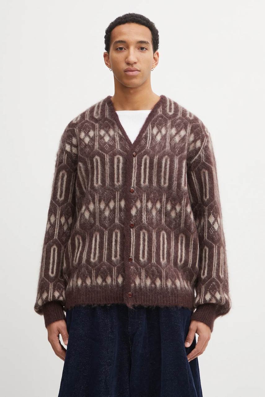 Needles kardigan z dodatkiem moheru Geometric