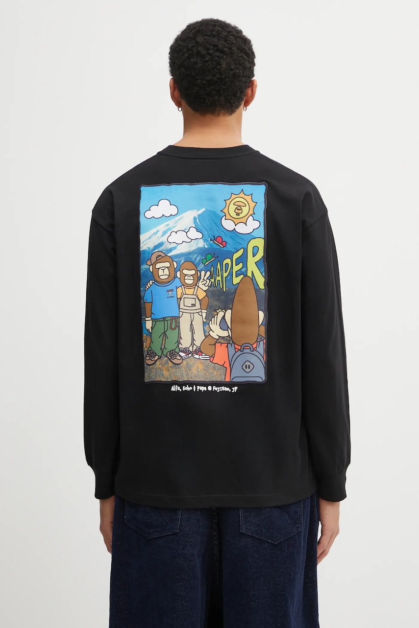 AAPE longsleeve bawełniany