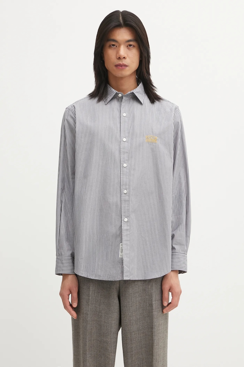 Aries koszula bawełniana Stripe Poplin Classic