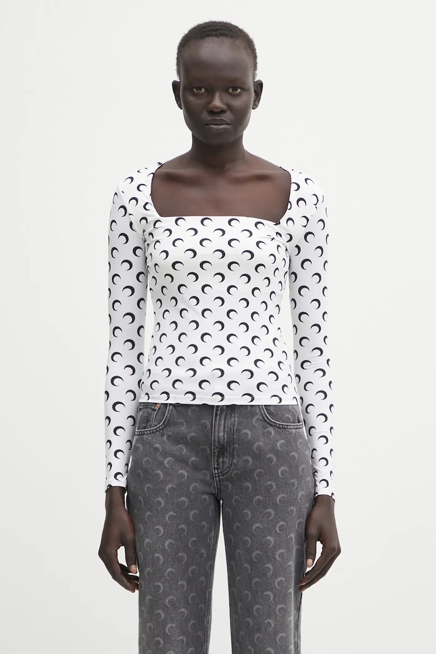 Marine Serre longsleeve Moon Printed Jersey