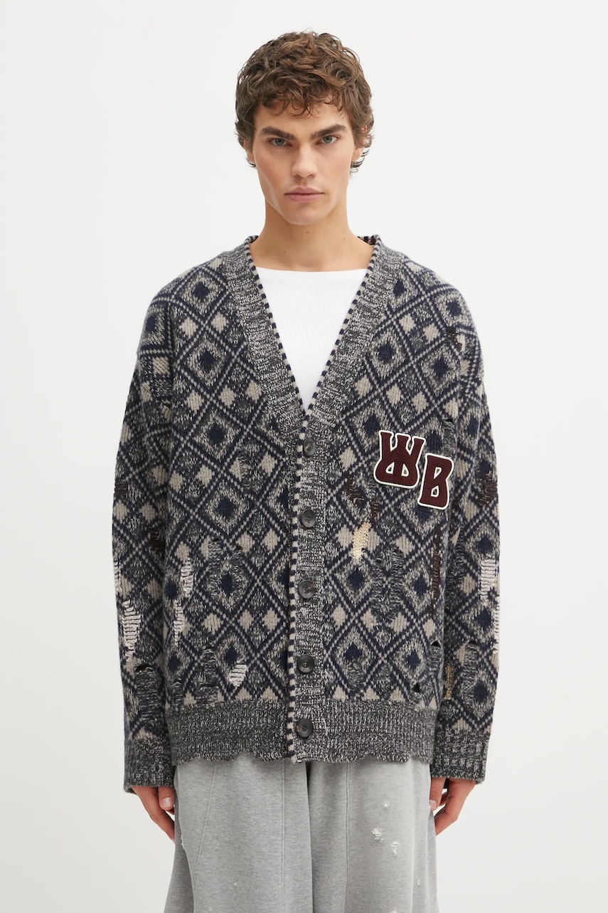 Wales Bonner kardigan wełniany Sibling Cardigan