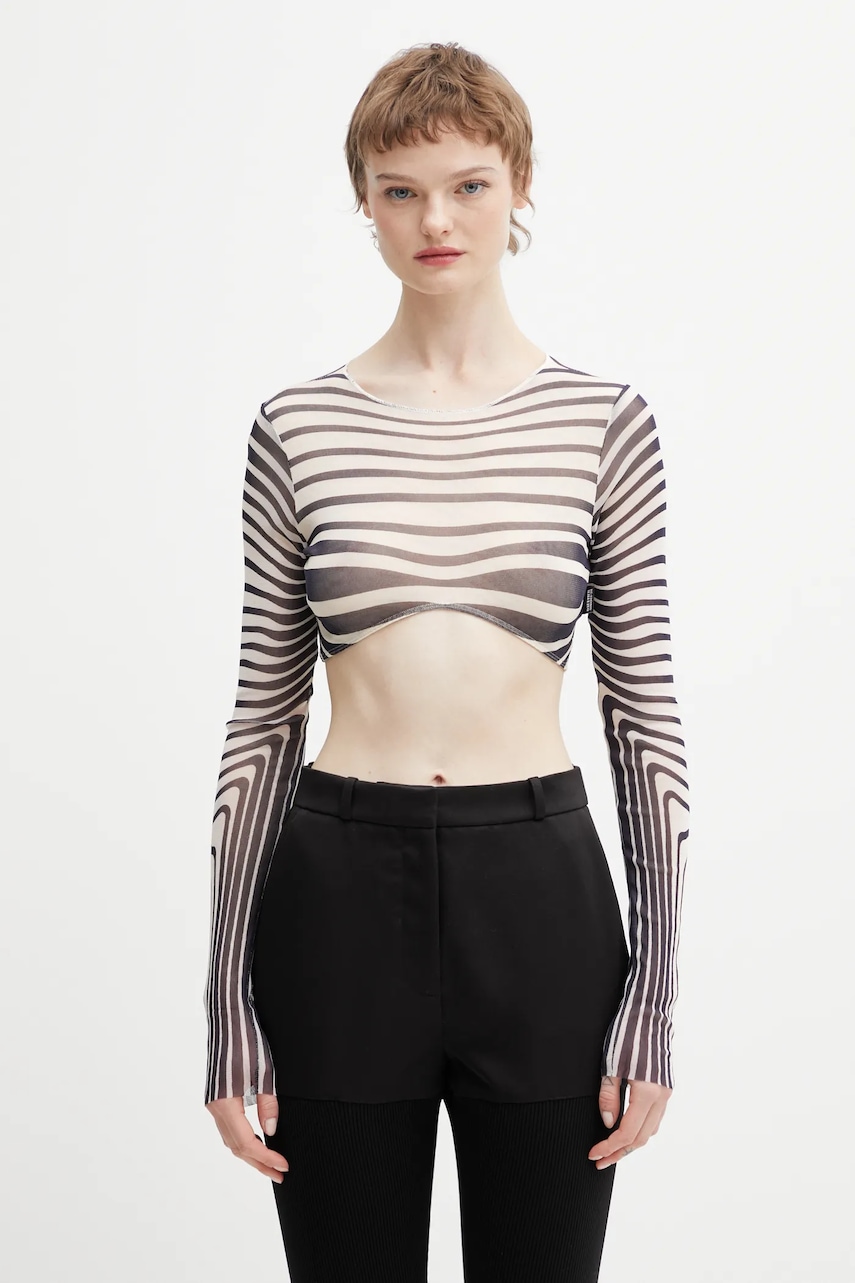 Jean Paul GAULTIER longsleeve Morphing Stripes