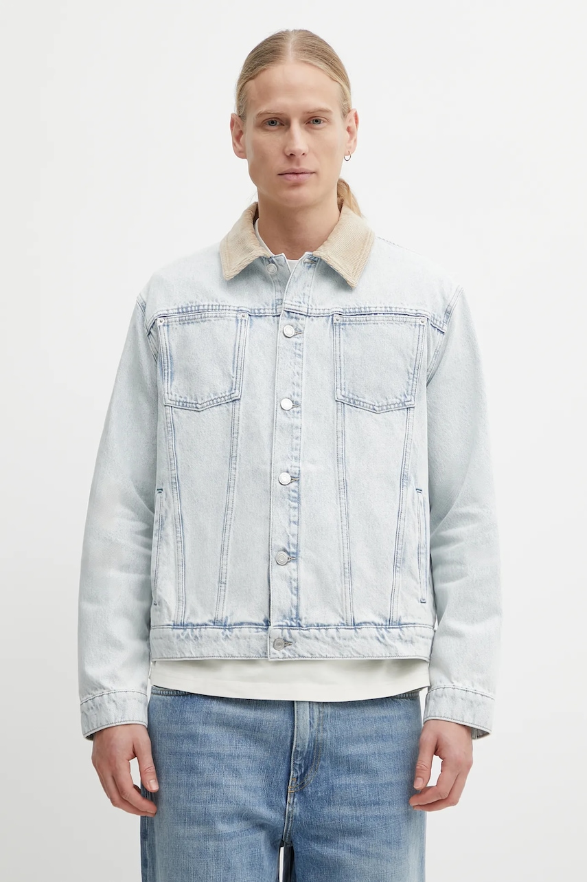 Drôle de Monsieur kurtka jeansowa bawełniana La Veste Jean Délavée