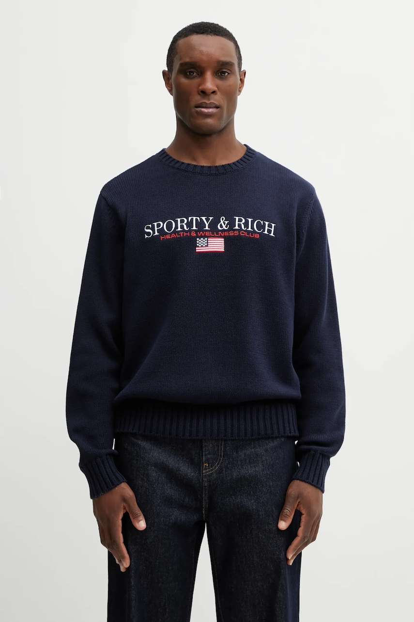 Sporty & Rich sweter bawełniany S&R Nautical Cotton