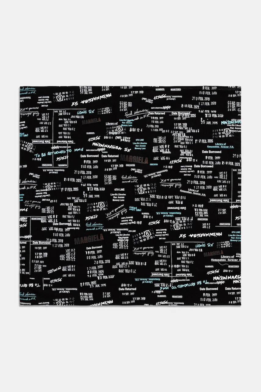 MM6 Maison Margiela apaszka bawełniana