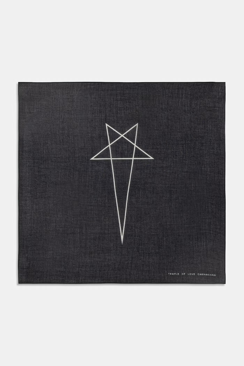 Rick Owens DRKSHDW Penta apaszka bawełniana