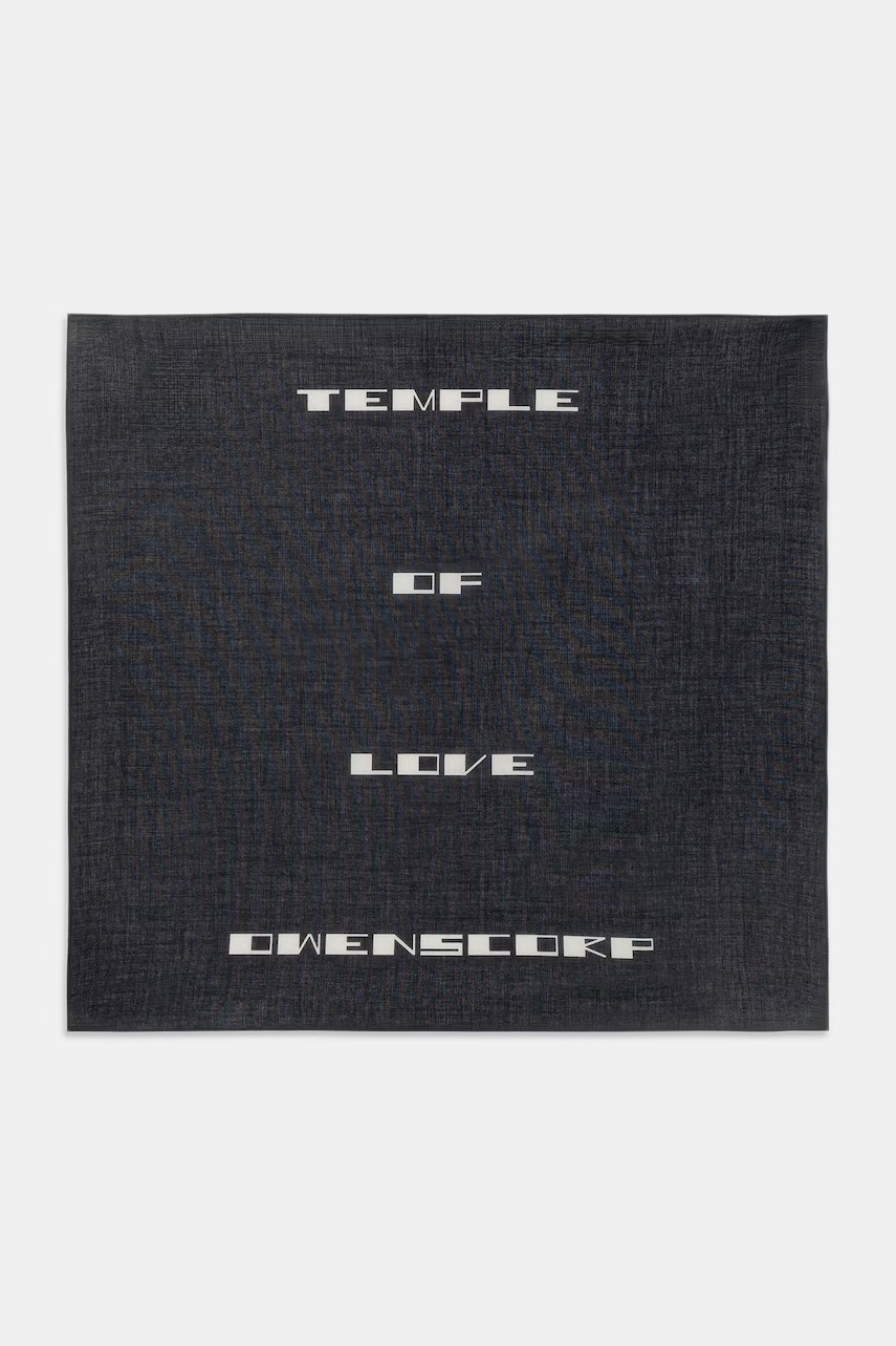 Rick Owens DRKSHDW Temple of Love apaszka bawełniana