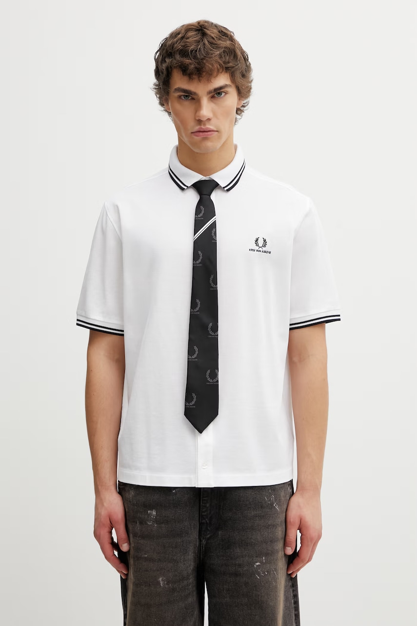 Fred Perry x Kris Van Assche koszula bawełniana męska