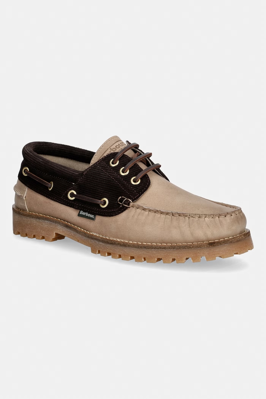 Barbour Deck mokasyny męskie skórzane