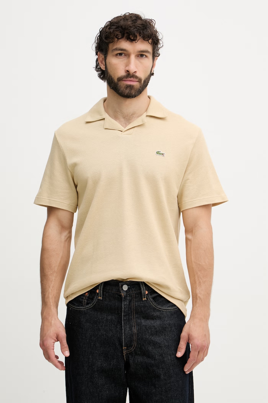 Lacoste polo z dodatkiem lnu męskie
