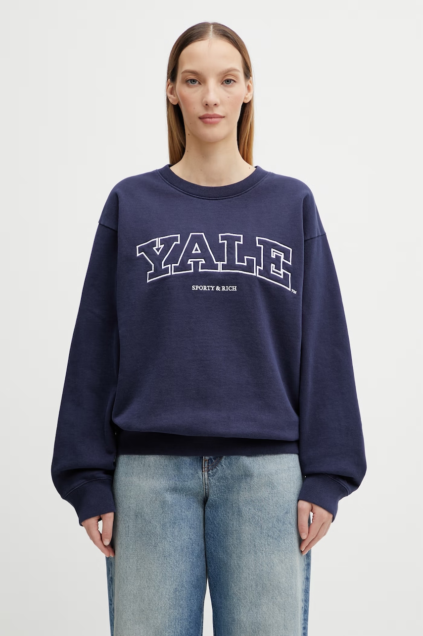 Sporty & Rich bluza bawełniana Yale Ivy