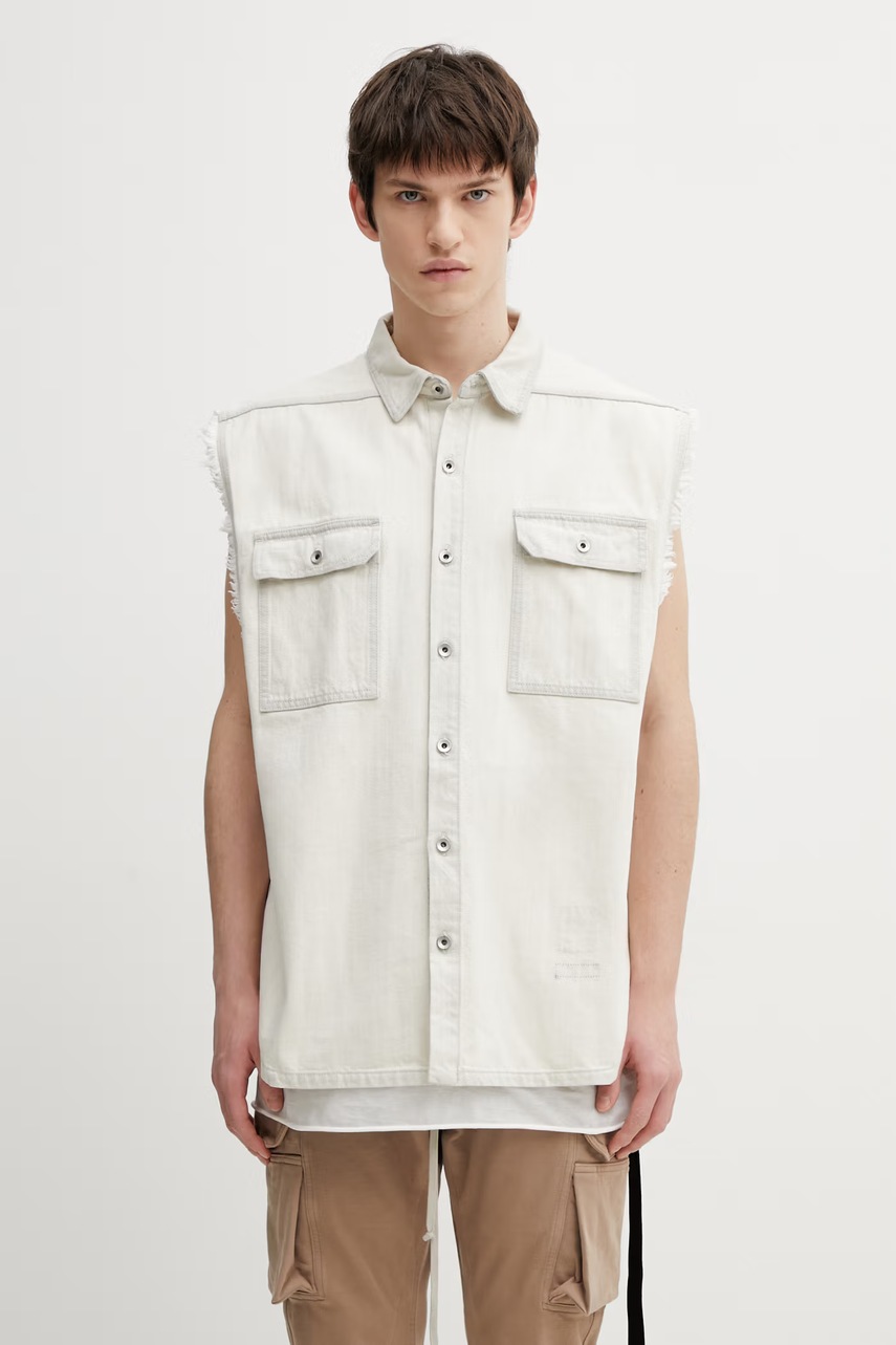 Rick Owens DRKSHDW kamizelka jeansowa Tommy Jumbo