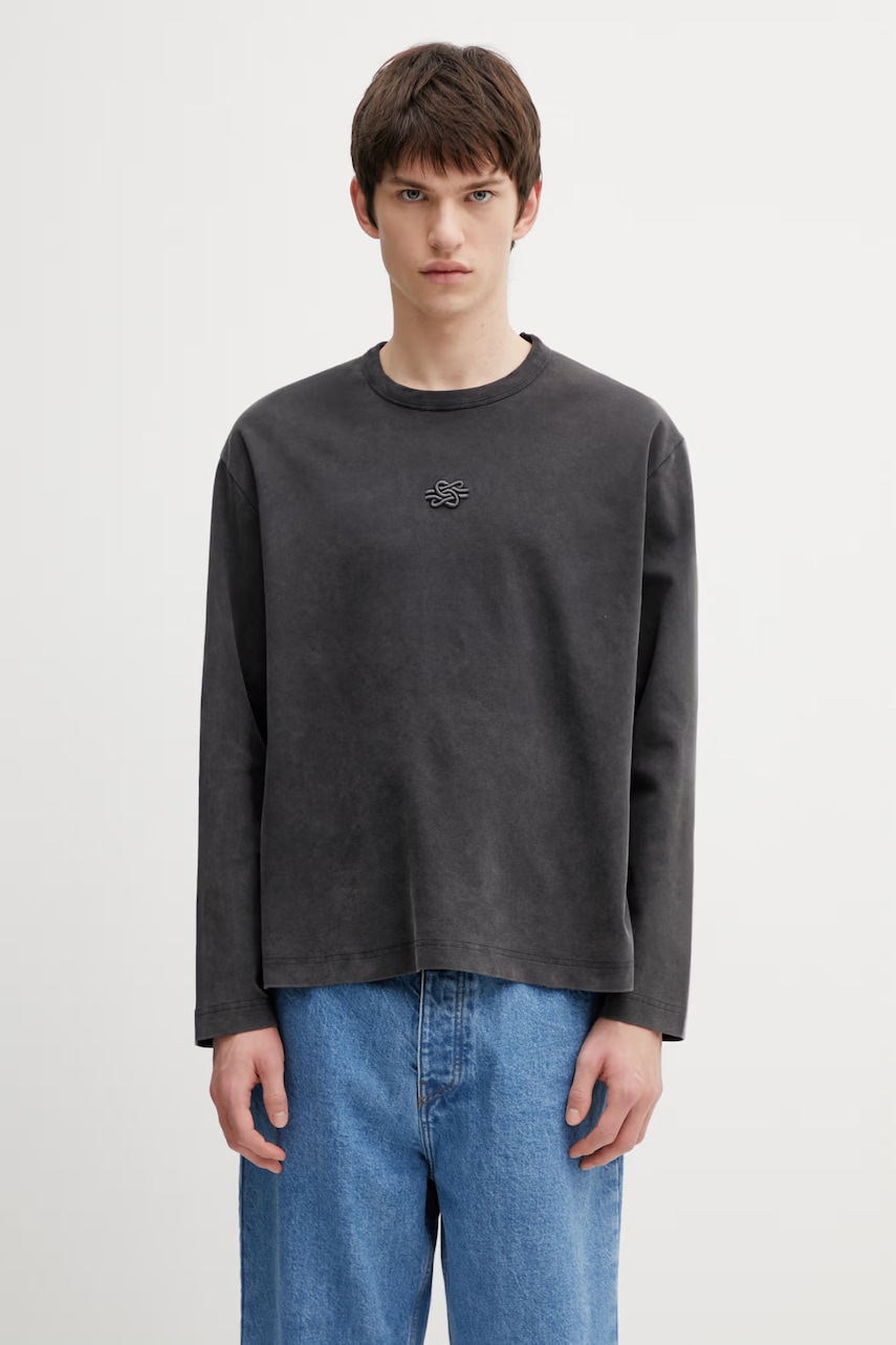 Filling Pieces longsleeve bawełniany Boxy Embroidered