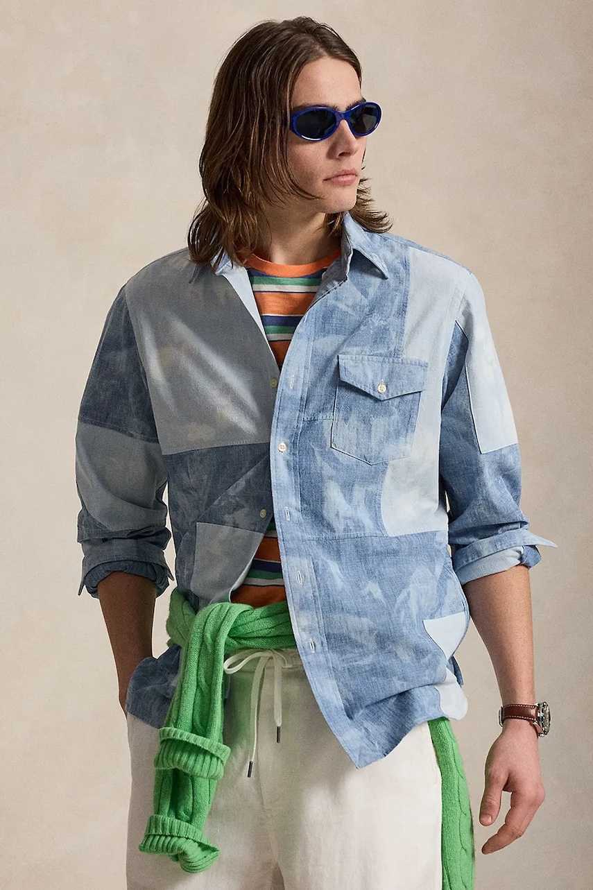 Polo Ralph Lauren koszula bawełniana CHAMBRAY-WVN-SHIRT