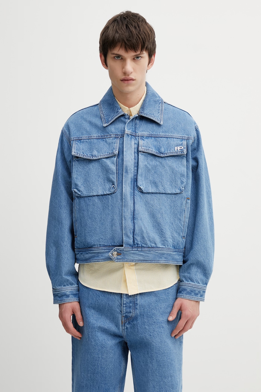 Filling Pieces Washed kurtka jeansowa męska