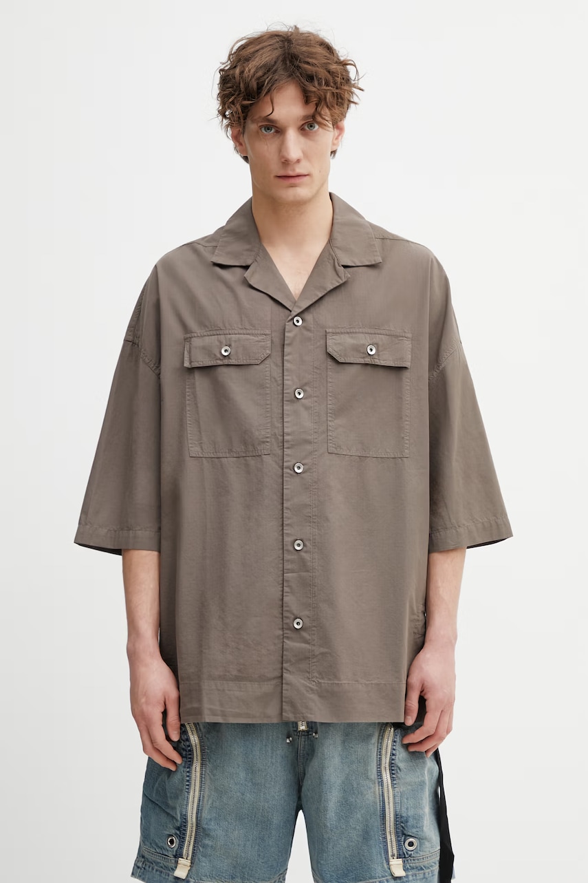 Rick Owens DRKSHDW Magnum Tommy koszula safari bawełniana męska