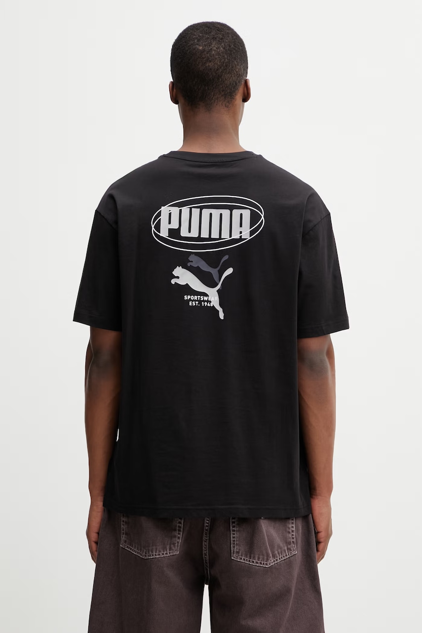 Puma Ess Logo Lab Relaxed Story 1 t-shirt bawełniany męski
