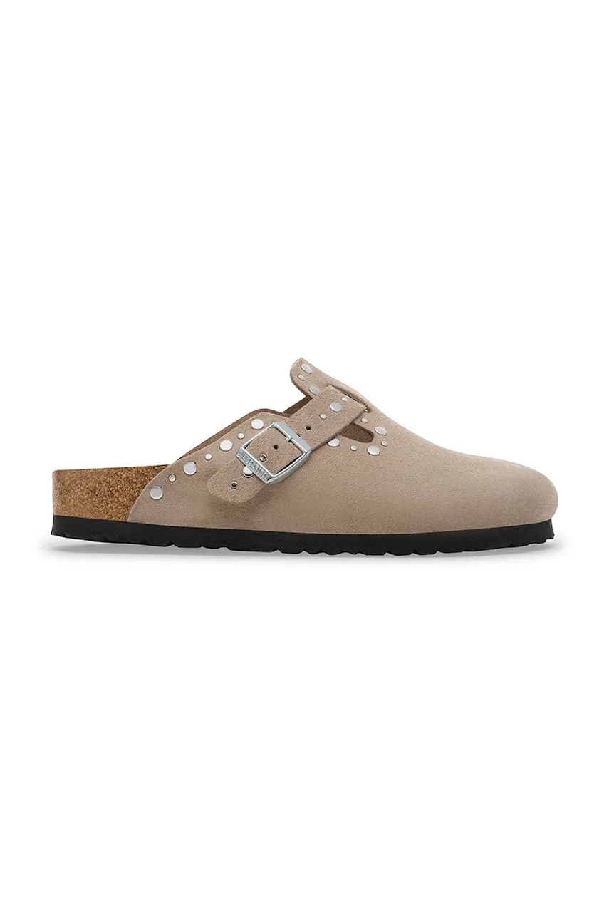 Birkenstock klapki zamszowe Boston Rivet