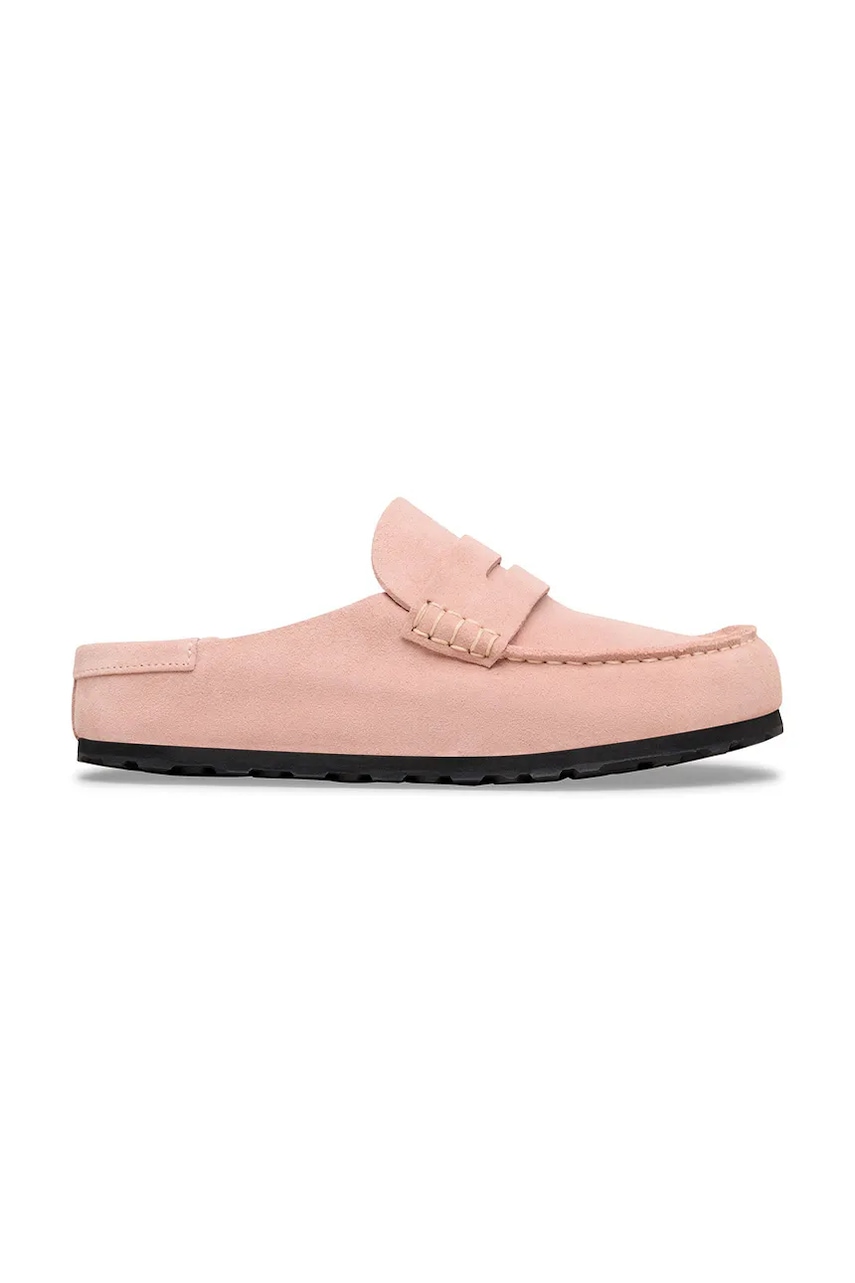 Birkenstock Naples klapki mules damskie nubukowe
