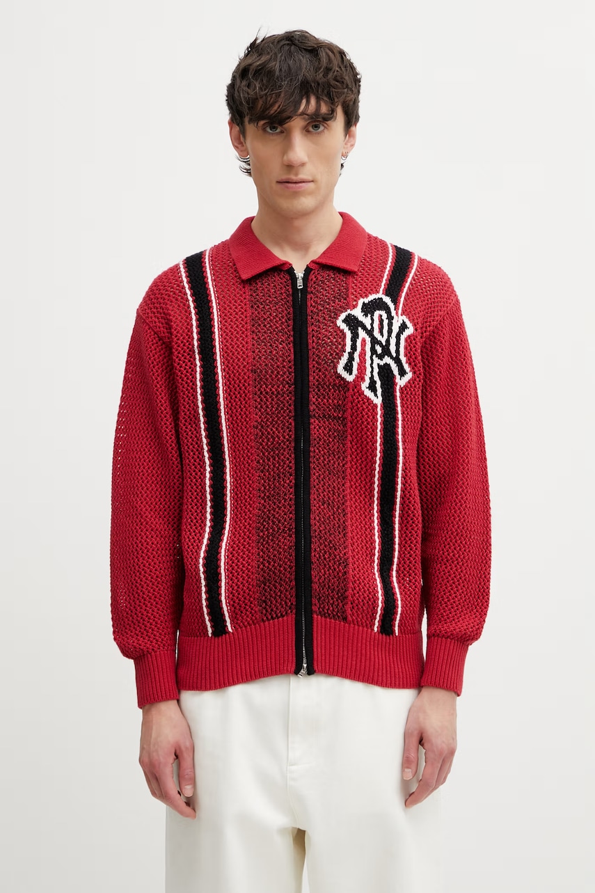 No Problemo Nyp Sports Crochet kardigan bawełniany męski