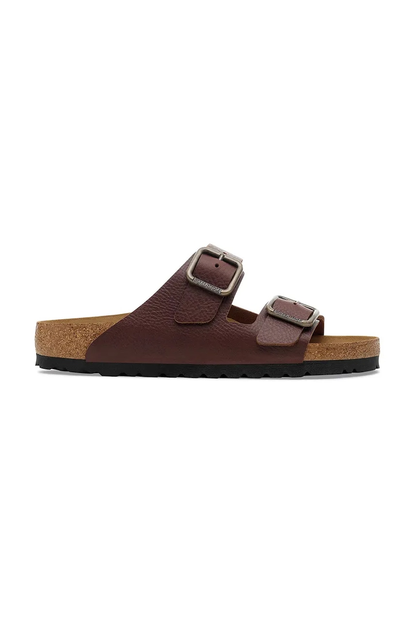 Birkenstock klapki skórzane Arizona Vintage Wood Wire Buckle