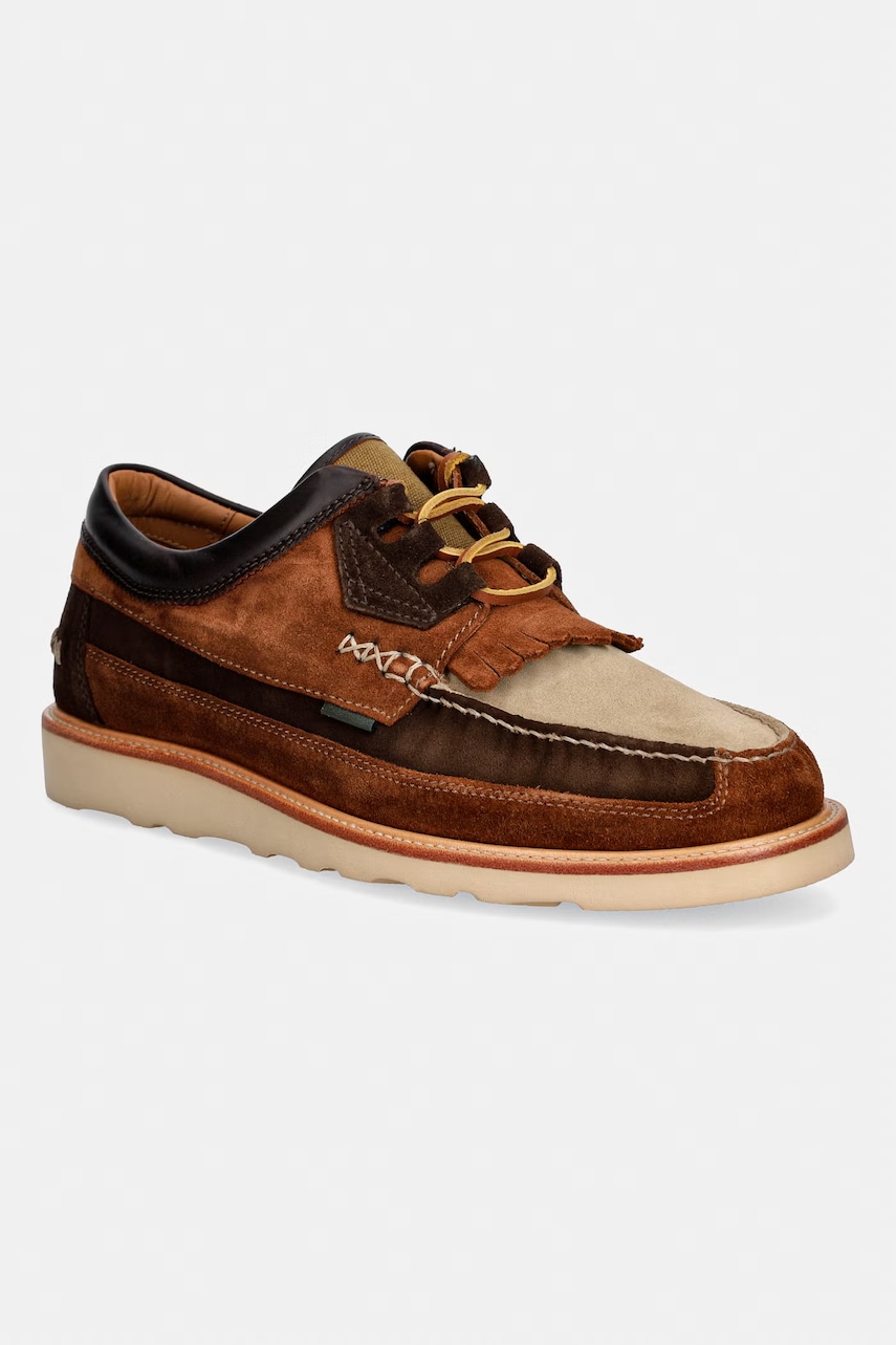 Barbour MFO0834BR91 mokasyny męskie zamszowe