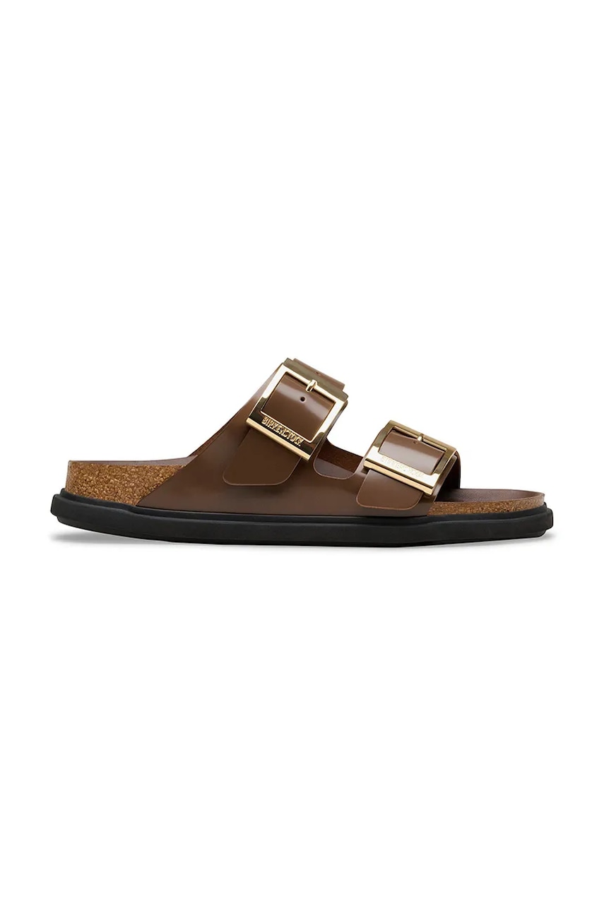 Birkenstock klapki skórzane Arizona Droplet Buckle