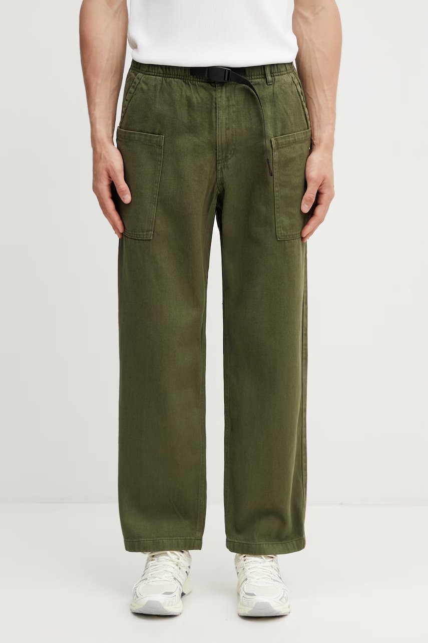 Gramicci HEMP RELAXED PANT spodnie boyfriend z bawełny męskie