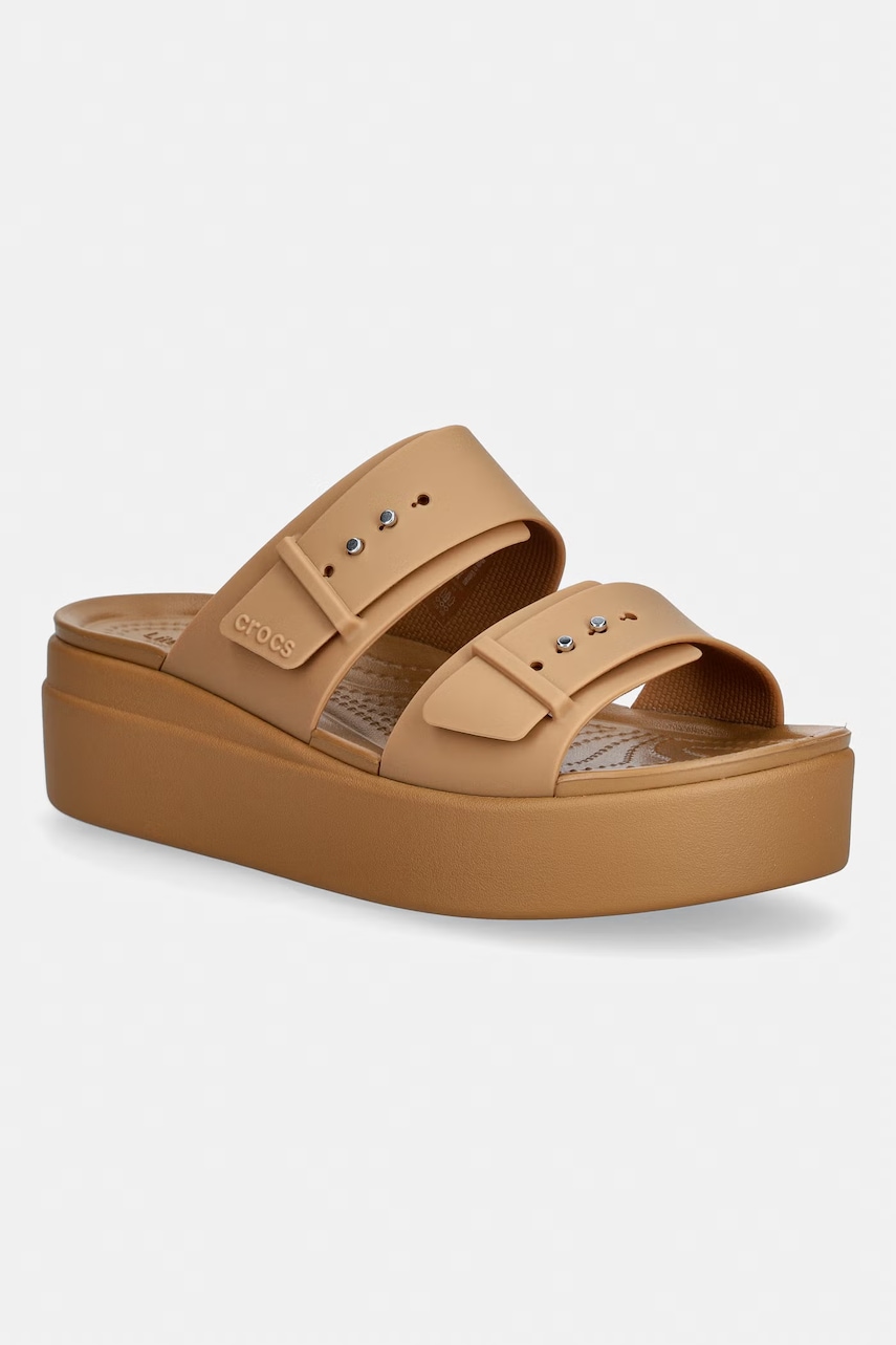 Crocs Brooklyn klapki na platformie damskie