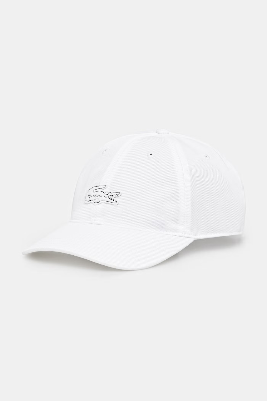 Lacoste czapka z daszkiem bawełniana