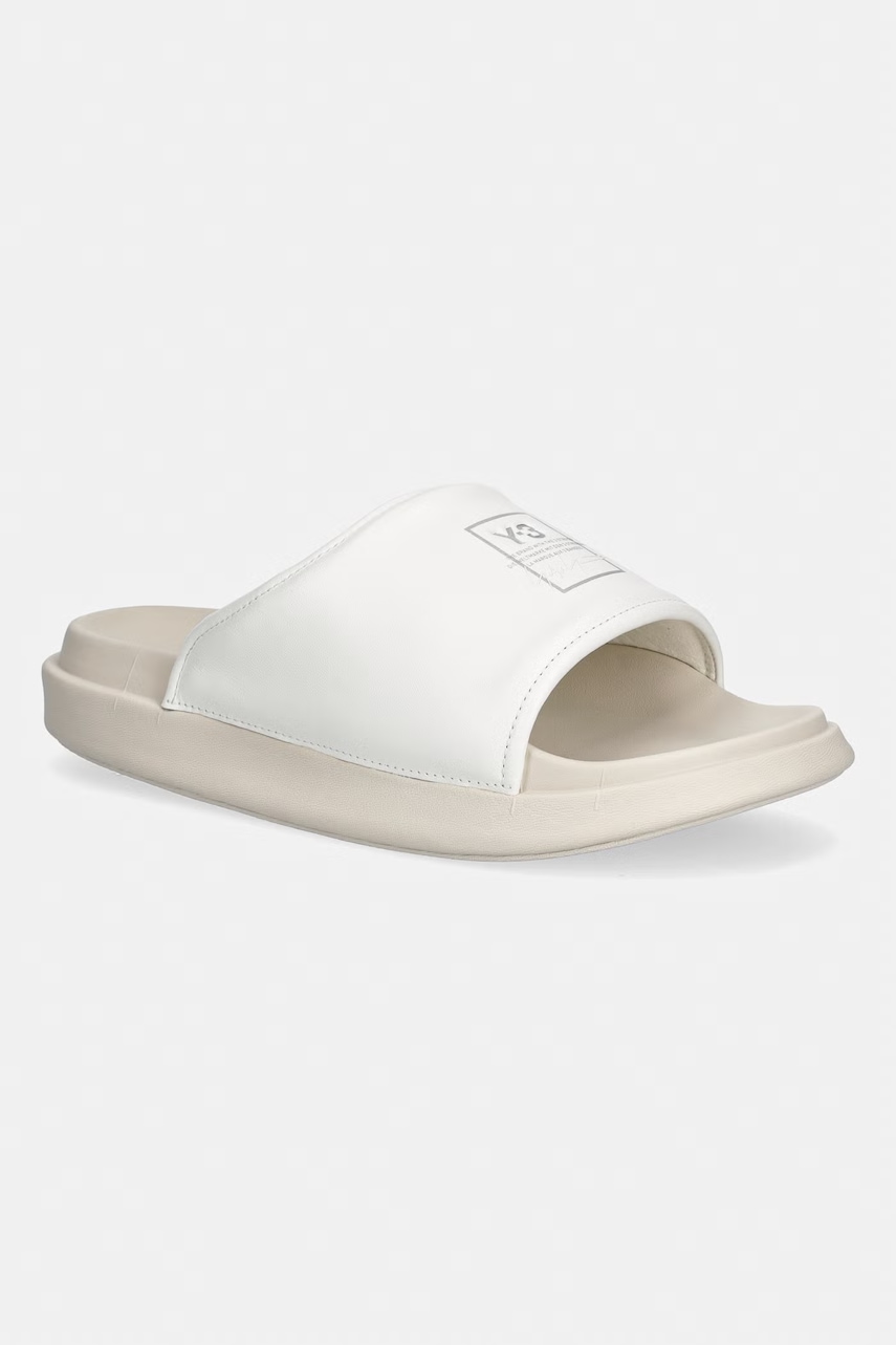 Y-3 SLIDE klapki męskie skórzane