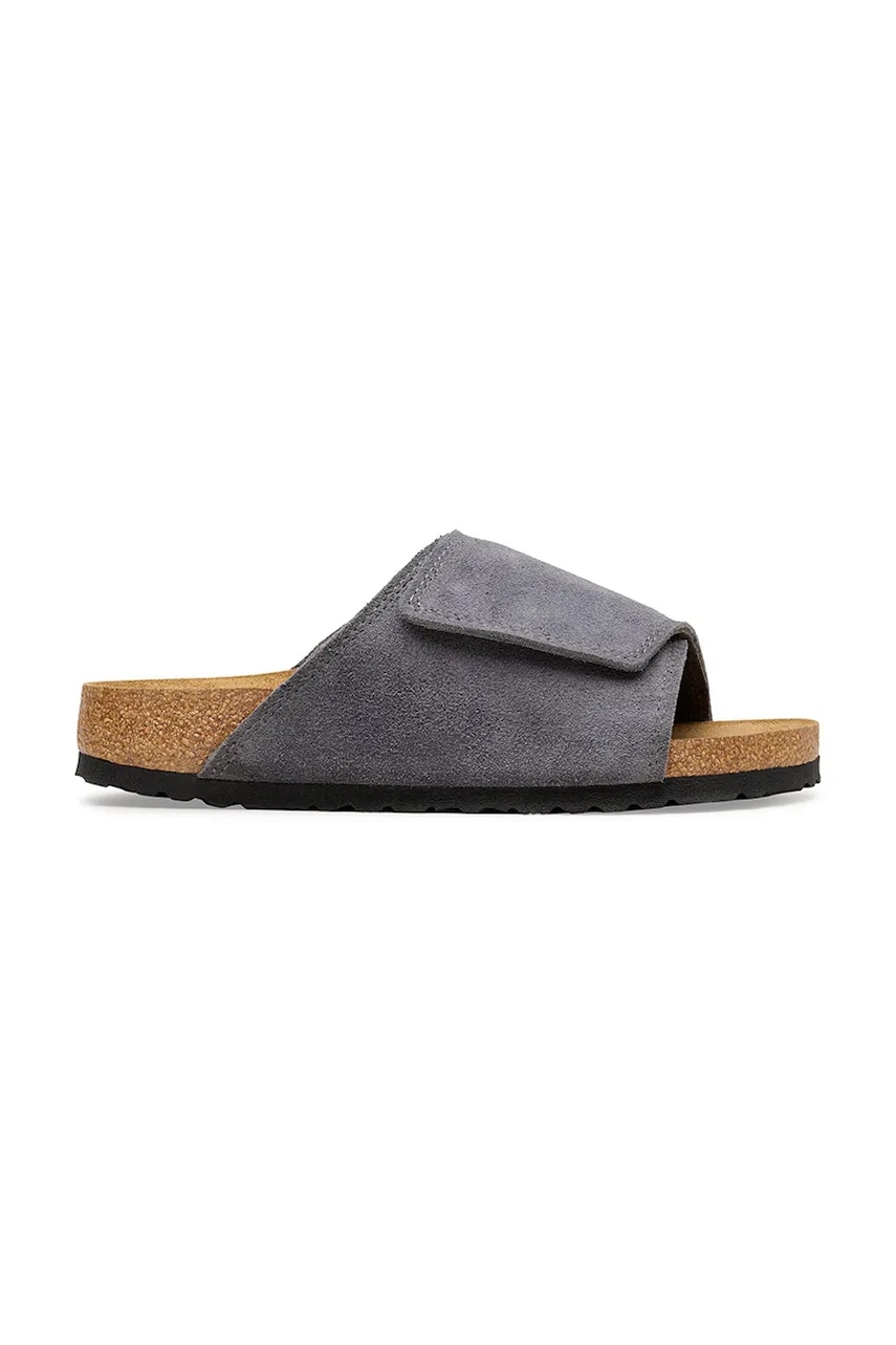 Birkenstock Solana klapki na płaskim obcasie damskie zamszowe