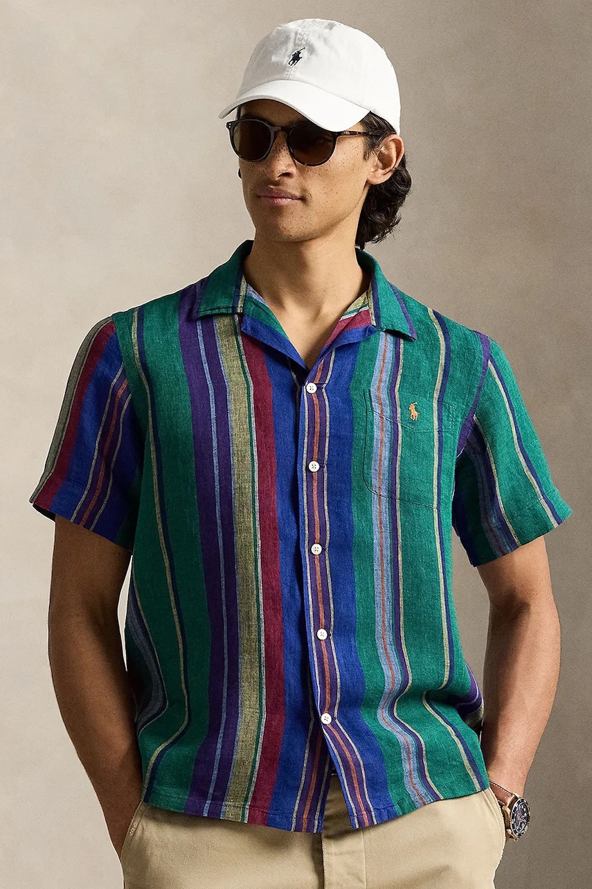 Polo Ralph Lauren YD LINEN V1-WVN-SHIRT koszula lniana męska