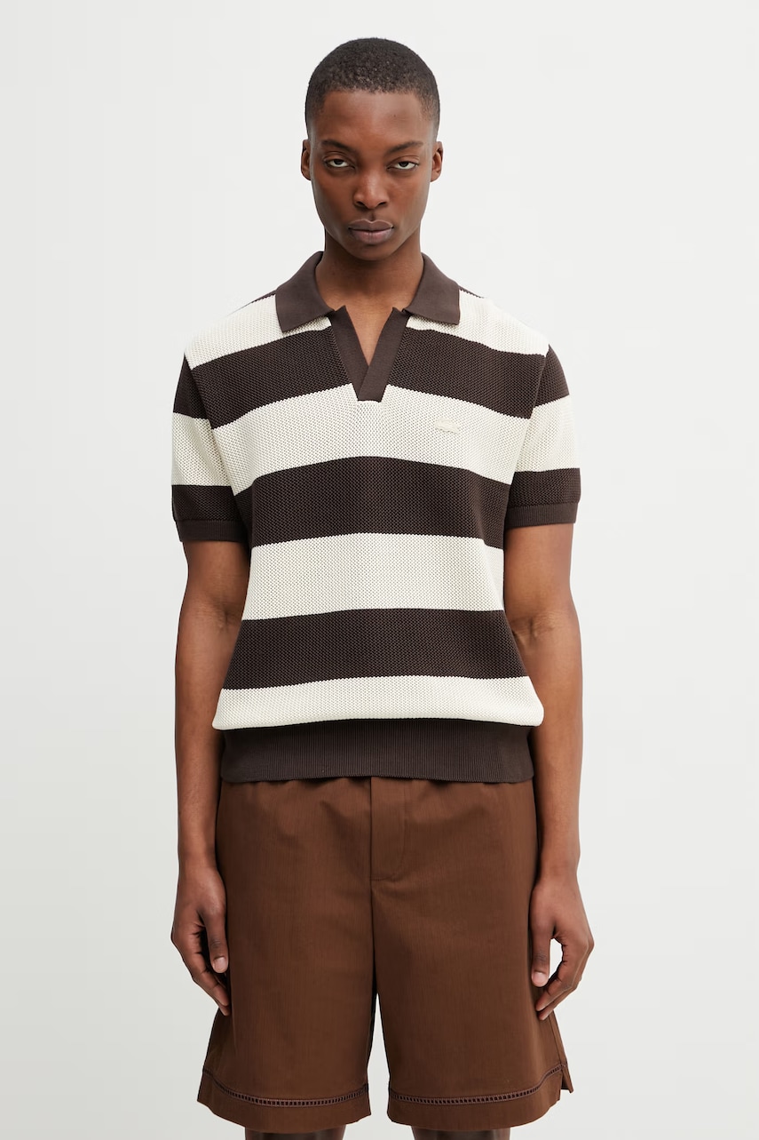 Lacoste polo bawełniane męskie