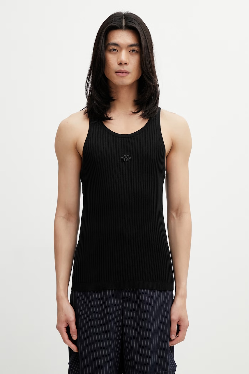 Filling Pieces Tank Top top swetrowy bawełniany męski