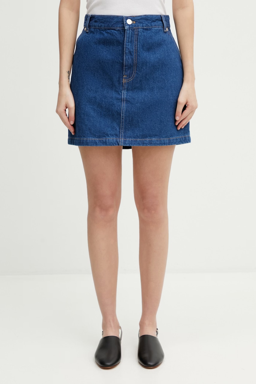 Maison Kitsuné spódnica jeansowa