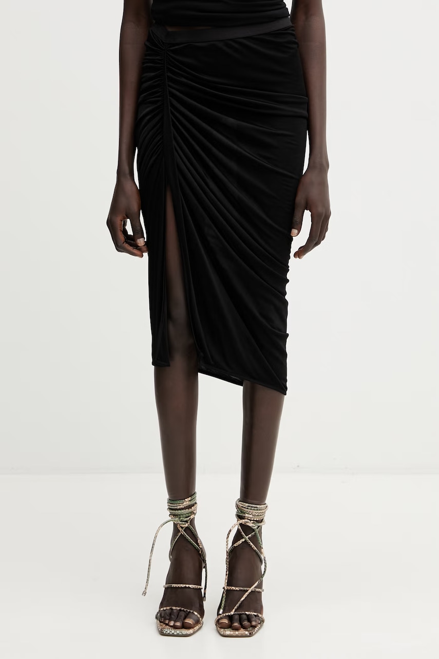 Rick Owens Lilies spódnica asymetryczna z wiskozy