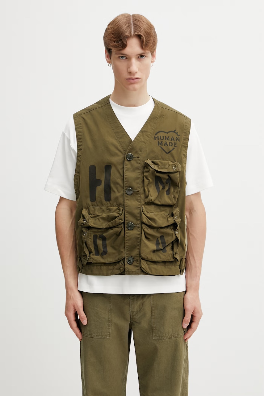 Human Made MENS WOVEN JACKET bezrękawnik męski z bawełną