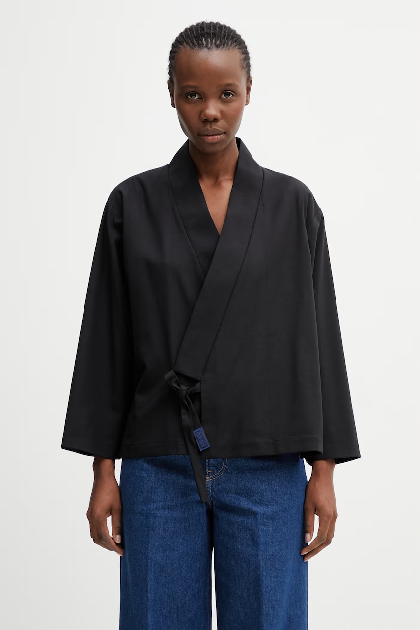 Kenzo Jacket marynarka damska z lnem