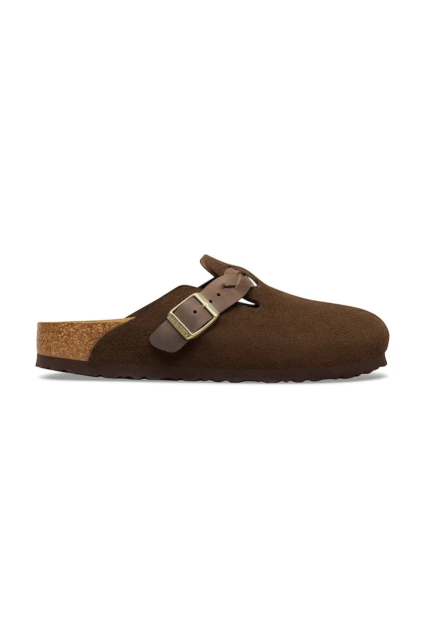 Birkenstock klapki zamszowe Boston Braided