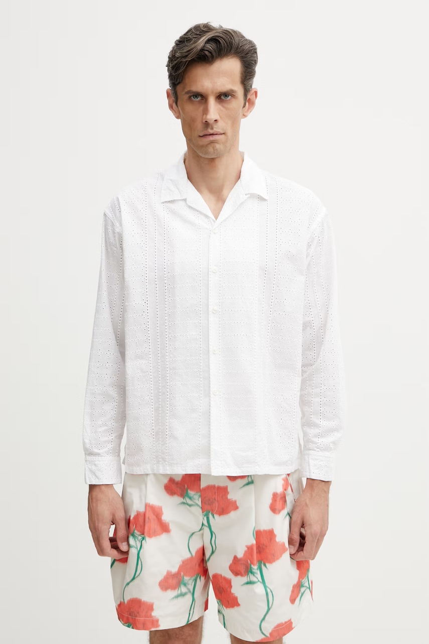 BEAMS koszula bawełniana męska