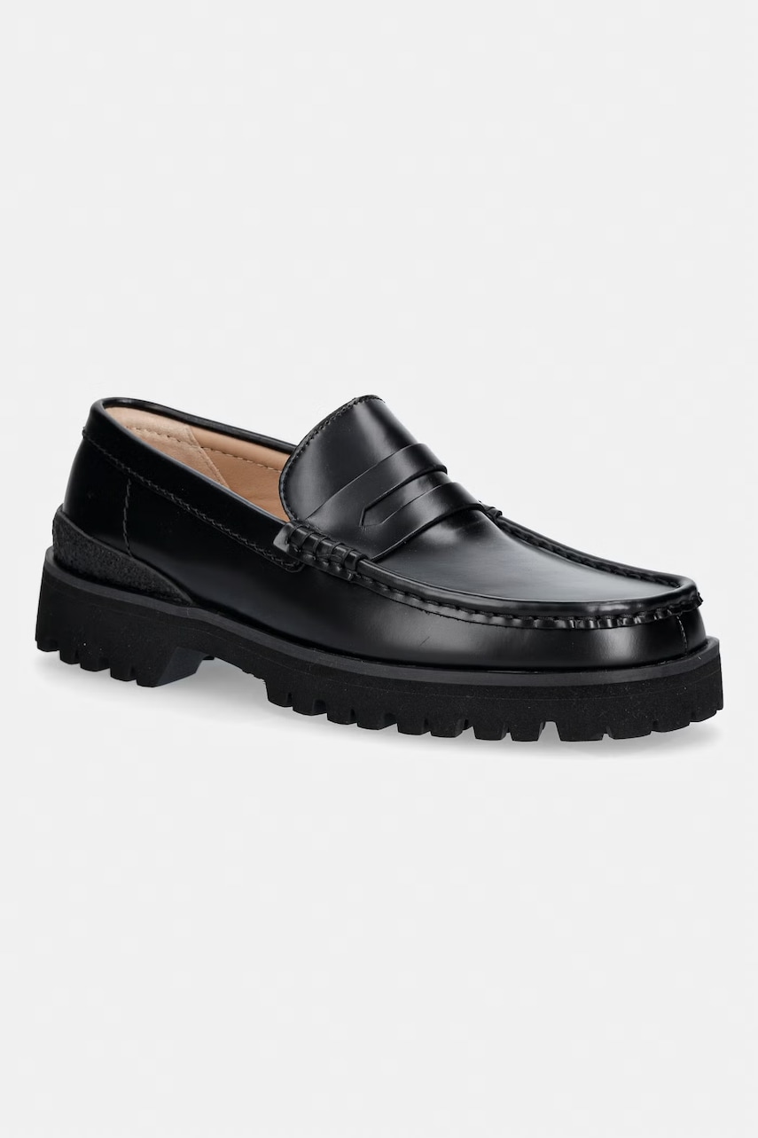 Clarks Originals Yukoner Penny mokasyny na platformie męskie skórzane
