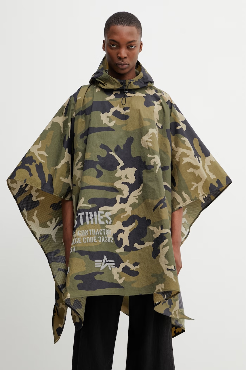 Alpha Industries Packable Rain Cape kurtka przeciwdeszczowa męska