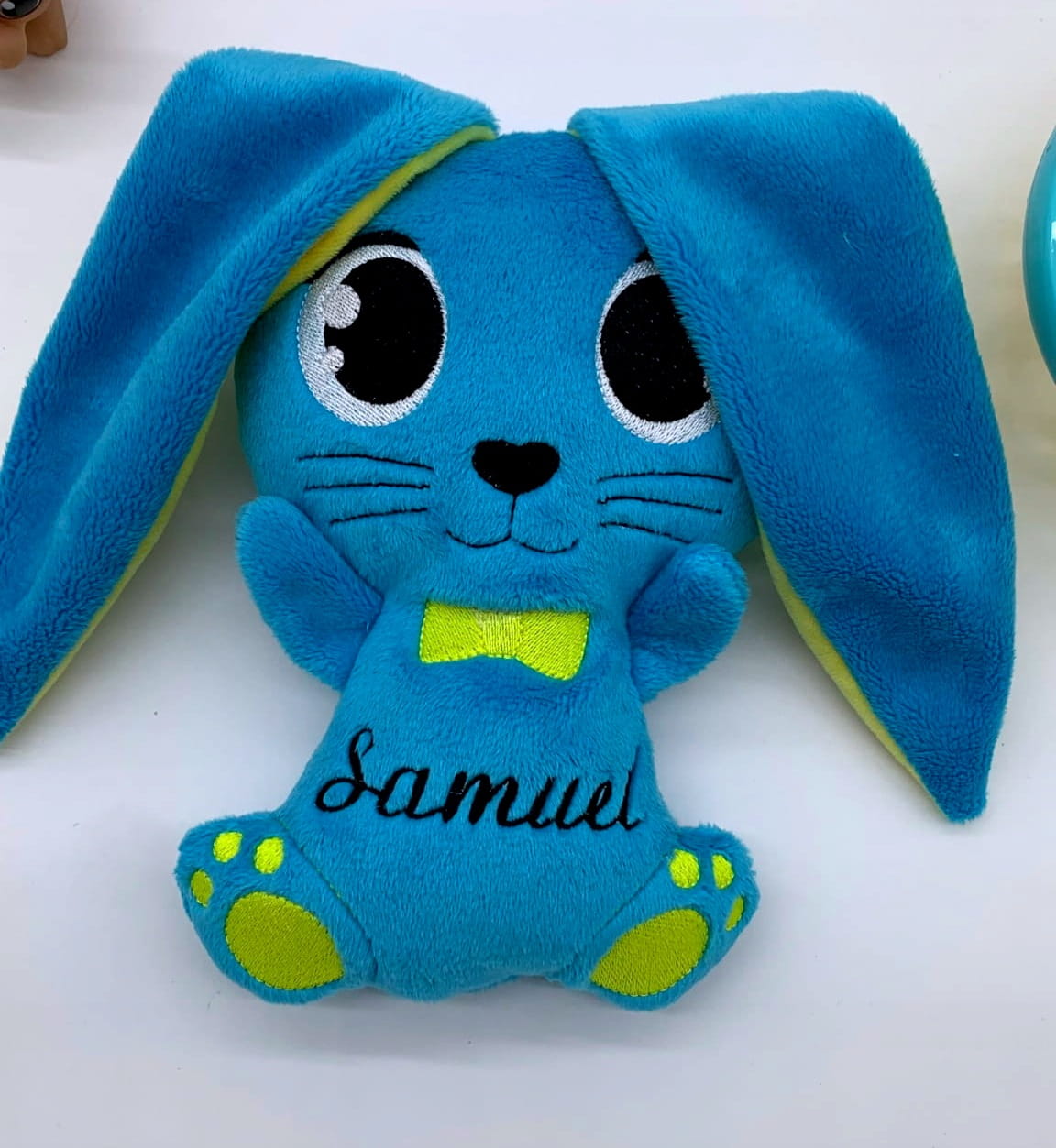 Pluszowy Króliczek z dowolnym Imieniem i metryczką na chrzest