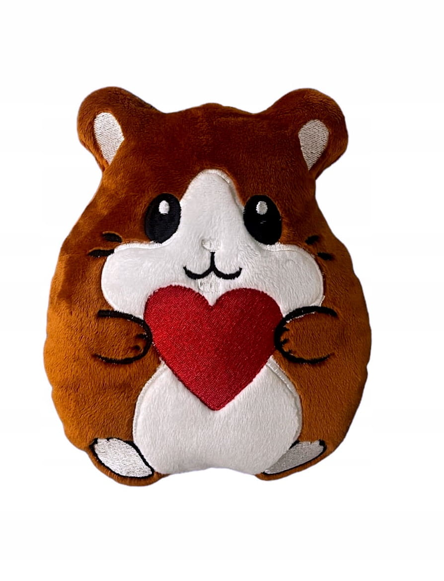 Prezent na urodziny chrzest pluszowy chomik hamster z imieniem haft