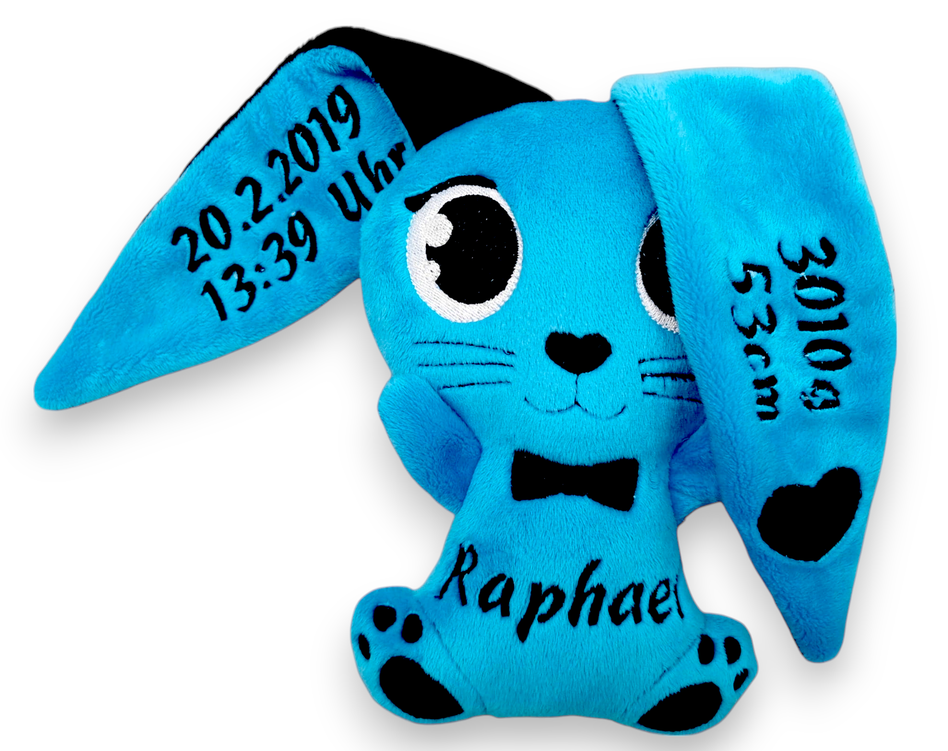 Pluszowy miś z imieniem króliczek Prezent dla dziecka dowolne imię haft