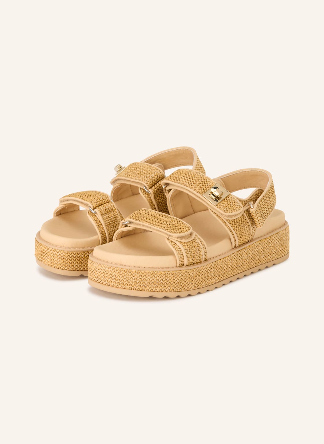 Steve Madden Sandały Na Platformie Bigmona beige