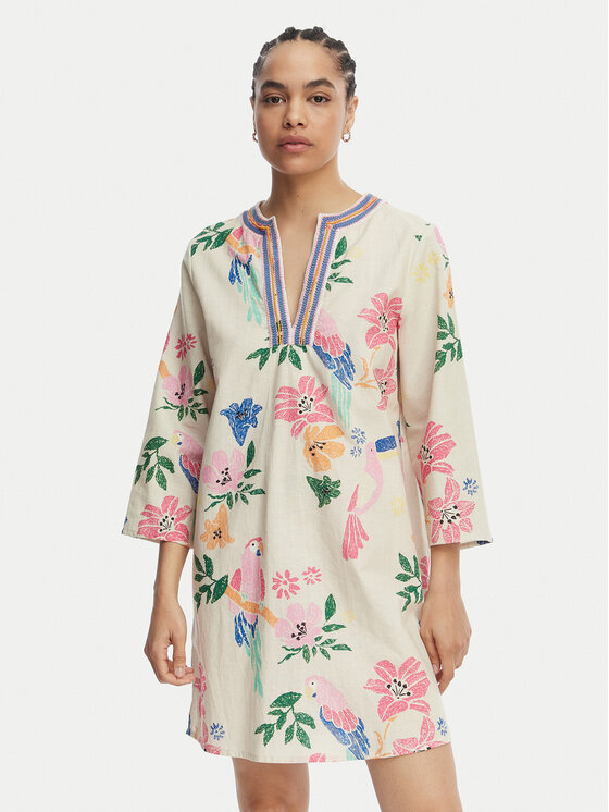 LOLA CASADEMUNT Sukienka letnia LS2616036 Kolorowy Relaxed Fit