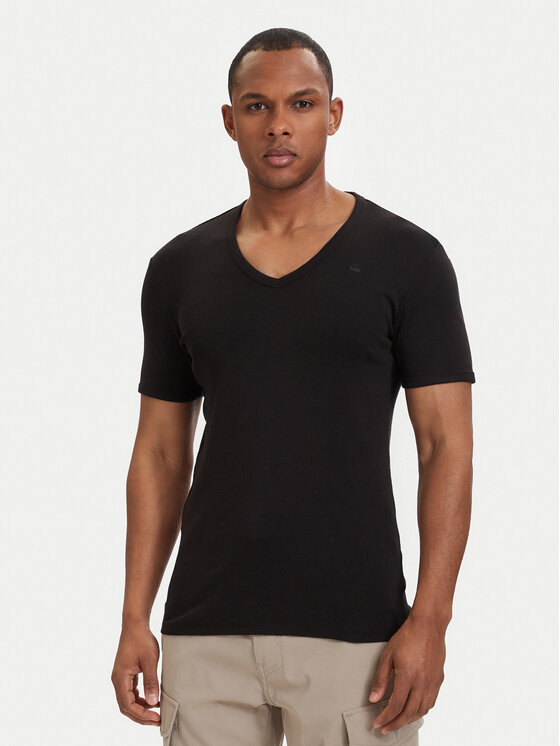 G-Star Raw Komplet t-shirtów Base D07207-124 Czarny Slim Fit