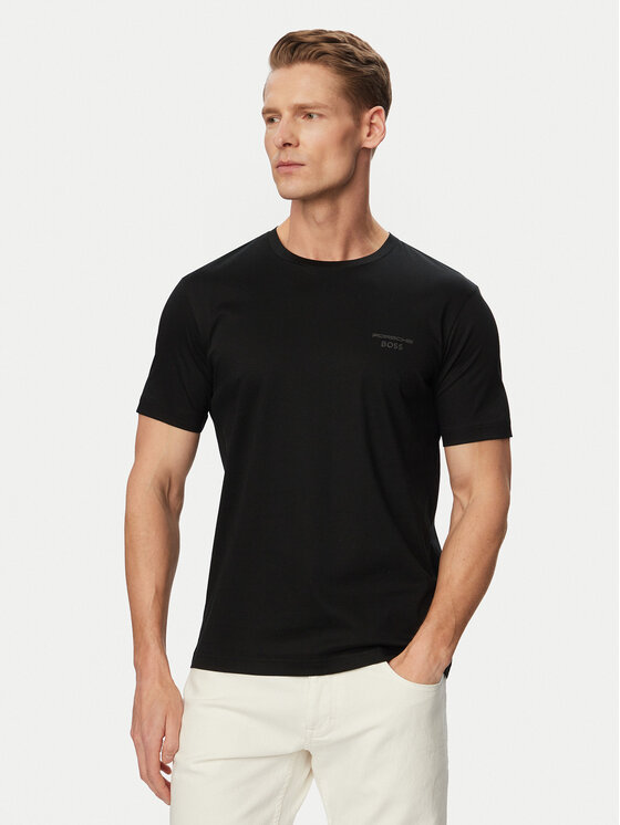 BOSS T-Shirt TS_PS Spirit 70 50562696 Czarny Regular Fit